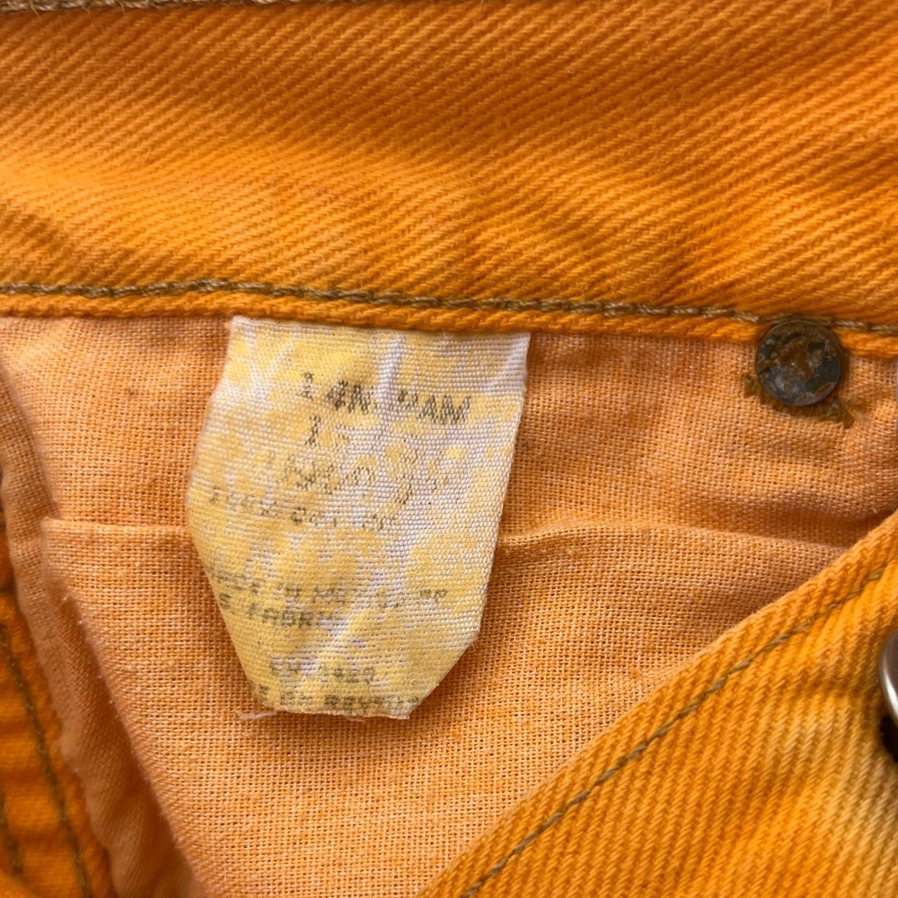 Vintage Orange Wrangler Cut Off Shorts - Picture 5 of 5